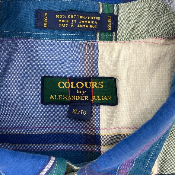 Colours Plaid Button Up Short Sleeve Shirt - Picture 5 of 5